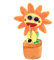 Sprechende Sonnenblume - Glühende Sprechende, Tanzende Sonnenblume | Sich Wiederholende Aufnahme, Saxophon, Weiche Blume, Lustiges Geschenk Zum Singen Und Tanzen 200 Liedern Für Kinder