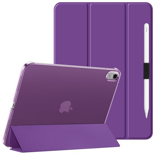 HGWALP Ultrafino Funda para iPad (A16) 11th Generación 11 Pulgadas(2025),iPad 10th Generación 10.9(2022),Tapa Trasera Dura y translúcida, Dormir/Despertar automático&Soporte para Stylus,Morado
