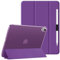 HGWALP Custodia trasparente per iPad (A16) 11a generazione 11 2025/iPad 10a generazione 10.9 2022, Cover del supporto con retro traslucido duro, sonno automatico/sveglia&Titolare dello stilo-Viola