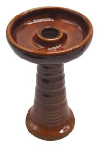 Foyer universel en terre cuite pour chicha et narguilé, sans nicotine, robuste et résistant (terre cuite marron)