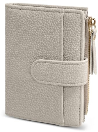 Aucuu Portefeuille Femme Cuir, Portefeuille Femme avec 6 Emplacements de Cartes, Porte Monnaie Femmes avec Fermeture Éclair et Poche à Monnaie, Porte-Cartes de Crédit, Cadeaux pour Mère, Petite Amie