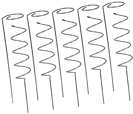 Kletterpflanzenpfähle, Pflanzenstütztürme, dekorative Rankgitter, Tomaten-Drehpfähle für den Außenbereich, Rasen, gerade und spiralförmig