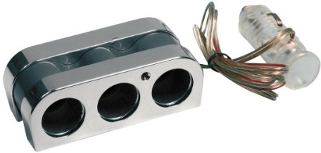 Pilot LA_39083 Zigarettenanzünder-Dreifach-Steckdose, 12V, 1 x Stecker auf 3 x Buchse