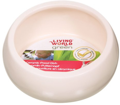 Living World Green Ergo keramikskål, för gnagare, elfenben, stor, 420 ml