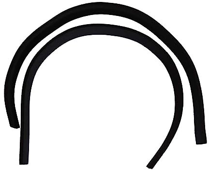 vhbw Tampons souples compatible avec iRobot Roomba série 500, 600-Serie, séries 700 aspirateur robot - 2x Bandes de protection, noir