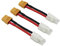 OliYin 3 stücke Compatible for Tamiya Männlichen zu XT60 Weiblich Stecker Adapter 14awg 1,96 inch Draht für NiCd NiMH Dynamite Packs (Packung von 3)