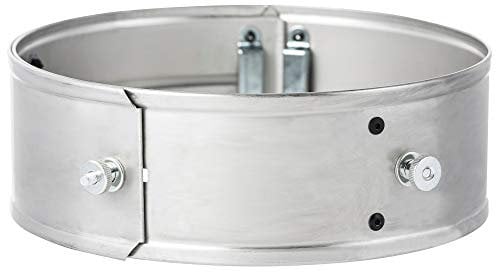 BBQ-Toro Edelstahl Power Ring für Raketenofen | Ø 25-35 x 8,5 cm | Rauchfreie Flamme ohne Funkenflug, Unterstützt Kochvorgang effektiv | Einfach anpassen für optimale Wärmeverteilung