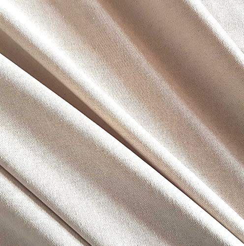 Stoff Meterware Baumwolle natur uni einfarbig sand beige pflegeleicht Dekostoff Vorhangstoff
