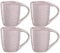 Leonardo Matera Espressotassen Set, 4 Stück, Mokka-Becher aus Steingut, spülmaschinengeeignete Espresso-Gläser, Keramik-Tassen, rosa 90 ml, 018577