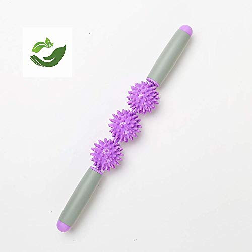 FLY FLU Foam Roller, Muskel-Massagestab Piky Massagebälle Muscle Roller Massage Stick, Wiederherstellen des Druckpunkts Muscle Roller, Tiefengewebedichte Faszienmassagegerät Trigger Point,B