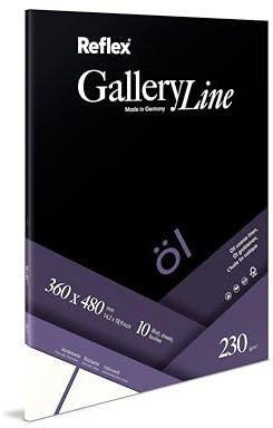 Schoellershammer Ölmalereipapier, 36x48cm, 230 g/m², Block mit 10 Blatt