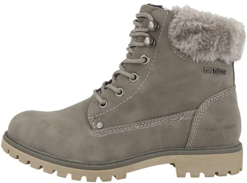 Tom Tailor Damen 4290106 Halblange Stiefel, mud, 39 EU