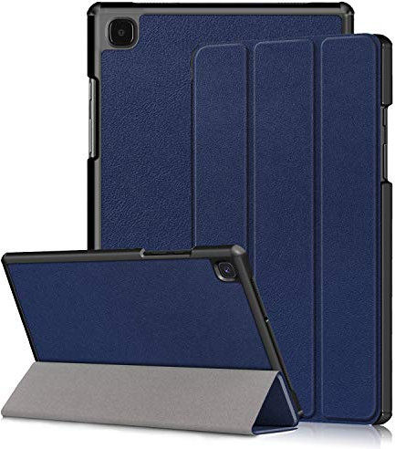 Kemocy Coque pour Samsung Galaxy Tab A7 10.4, PU Pell Protection avec Fonction de Support Pochette Etui pour Samsung Galaxy Tab A7 T505 / T500 / T507 10.4 2020 Tablette,Bleu foncé