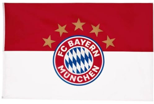 FC Bayern München Logo Fahne 180x120 cm