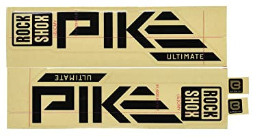 Sram Unisex – Erwachsene RockSh.Pike ULT. Gabel-Aufkleber-Kit, Schwarz, 27/29