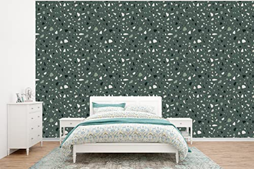 Selbstklebend Tapete Wandpapier Wandaufkleber Fototapete Tapeten Wanddeko 295x220 cm Lehm - Muster - Terazzo