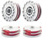 4 Pcs Strimmer Spool Line Φ1.5mm 11m for Flymo FLY021 / 513937190 Double Autofeed Spools and Line Strimmer Wire Replacement Compatible with Flymo CONTOUR 500 XT/POWER TRIM 500 XT/MINI TRIM/MULTI TRIM