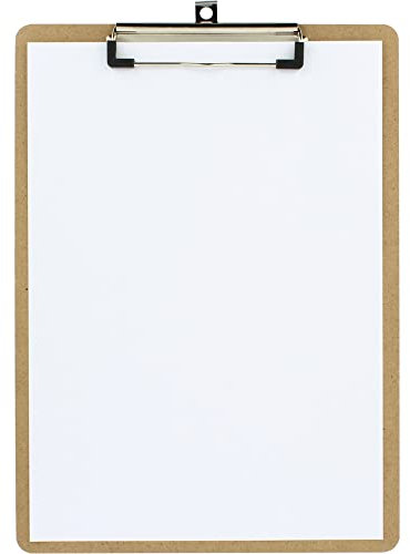 Grafoplás 1550649. Presse-papiers avec pince, A4, bois, coins arrondis