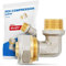 Winkelverbinder PEX-AL-PEX Schraubfitting Klemmverschraubungen Aluverbundrohr Sanitär-Heizungssystem 20 x 1/2'' AG | Messing Schraub-Kupplung Übergang Winkel 90° Verbundrohrsystem