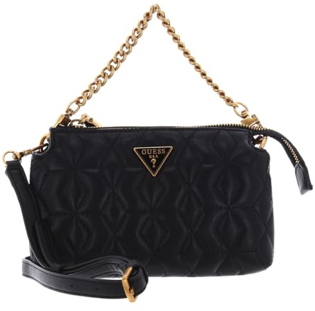 GUESS Izzy Status Satchel, Damen, Schwarz, 6x21x14