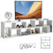 COSTWAY TV Stand for TVs up to 65 Inches, Free Combination Adjustable TV Cabinet Media Entertainment Center Storage Shelf, Modern Wooden TV Unit Console Table for Living Room Bedroom (White)