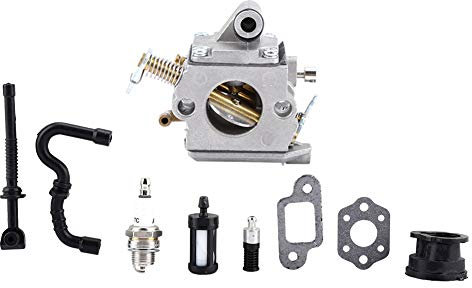 Carburetor, for Ms170 Ms180 Carburetor, Carburettor with Fuel Oil Filter 017 018 Chainsaw Line Spark Plug Air for Ms170 Ms180