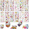 3D Aufkleber Kinder 12 Blätter, Geschwolle Hellokitty Sticker für Kinder & Kleinkinder,Cartoon Hellokitty Belohnung Aufkleber für Mädchen Party Kindergeburtstag Gastgeschenke Mitgebsel