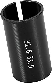 A ABSOPRO Bike Seat Tube 31.6 to 33.9mm Bike Seat Post Tube Adapter Sleeve