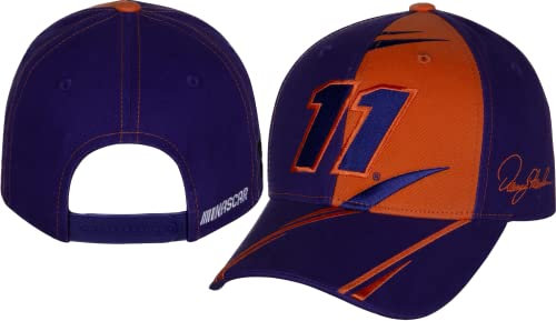 Denny Hamlin #11 NASCAR 2023 Element Sponsor Verstellbare lila und blaue Mütze, Violett