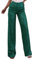 OBEEII Glitzer Hose Damen Pailettenhose Weites Bein Hose Elastische Taille Lose Fit Glitzerhosen Elegant Frauen Freizeithose Party Festival Club Mode Hosen Grün M