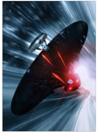 Displate Offiziell Star Trek MetallPoster Magnetische Befestigung Inklusive Lizenziert Bilder Hochwertiges Poster Movie Posters Star Trek Movie Art Poster 45 cm x 32 cm