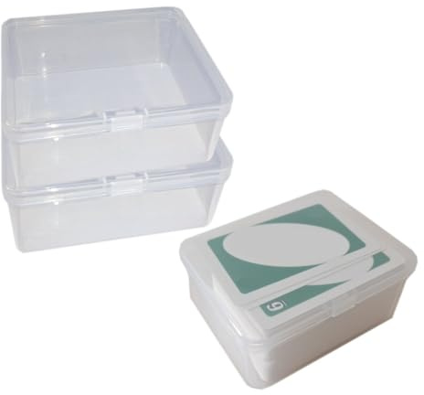 DKAOVH 2 scatole in plastica per carte da gioco, custodia per carte da gioco, custodia per carte da gioco, custodia per carte da gioco ad alta capacità (senza carte)