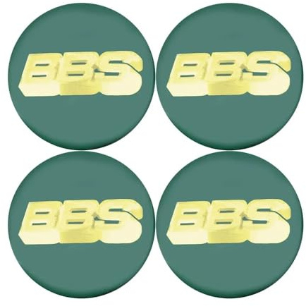 DHJKCBH 4 Stück Auto Nabendeckel Aufkleber für BBS 70mm Radnabenabdeckung Auto Radnabenkappen Aufkleber Abzeichen Logo Sticker Zubehör,C
