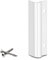 VOOXA Premium | Alu Balkontürgriff + Befestigungsschrauben | RAL9016 WEISS GLÄNZEND | gewölbter Griff, komfortable Handhabung für Balkon-/Terassentür außen