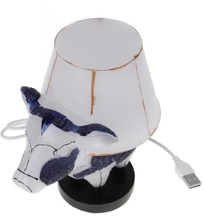 ORFOFE Tier Tischlampe Nachtlicht Home Dekorative Versorgung Harz Gefertigt Nachttischlampe Für Schlafzimmer Ästhetik
