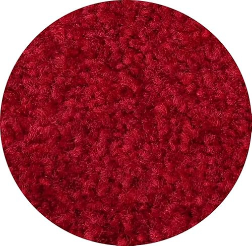 MERTEX runde Schmutzfangmatte mit Kettelkante in schwarz Ø 160 cm in Kiel rot