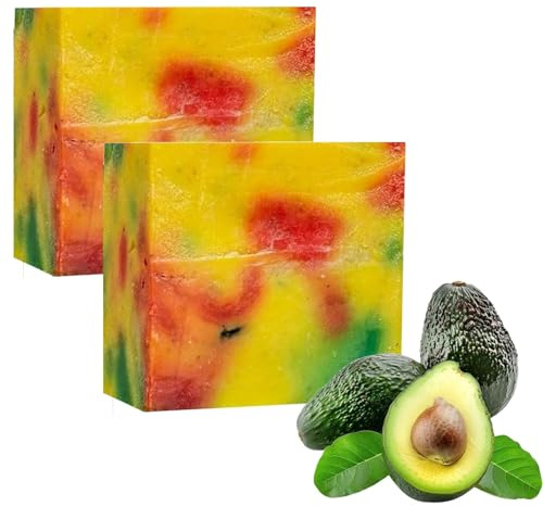 Avocado Soap, Avocado Soap for Skin Problems, Avocado Soap for Skin Tag, Handmade Avocado Soap Bar, Avocado Soap for Face and Body 200g (2)