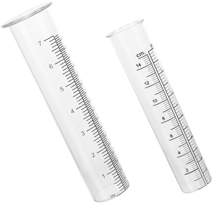 VINTORKY 2stücke Transparente Regenmesser Praktischer Niederschlagsmesser Für Garten Rasen Und Balkon Präzise Zur Regenmessung