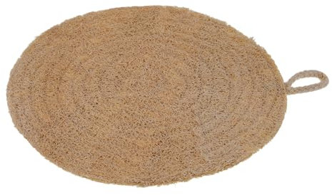 Alipis Reusable Round Loofah Steamer Liner 20cm Diameter Double Layer Nonstick Steaming Cloth Bamboo Steamer Mat for Kitchen Household Steam Cooking