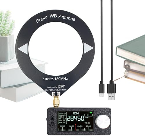 HAM Radio Master Handheld Size 1.9 IPS Screen with Antenna HD Display Compact for Outdoor Home Travel