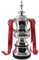 Housunzi Réplique du trophée de la Coupe FA Trophées de la Ligue Anglaise de Football Résine Coupe Récompense Collectibles Cadeaux Souvenirs pour Fans Décorations pour la Maison et Le Bureau,16cm