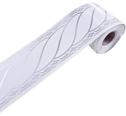 LIXSAZSE Long-Lasting Self Adhesive Wallpaper Border Beautify Space PVC Wallpaper Borders Multifunctional Decorative Waterproof, As Shown 5013