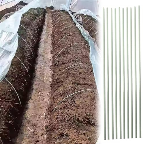 LZMZMQ Aros de Invernadero Aros De Jardín De 120/150/180/220/240/280/300 Cm De Alto para Cultivo De Túneles, 10 Juegos. Soporte para Plantas Inoxidable(50pcs,8mm(3/10)-280cm(110.3))