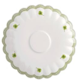 Villeroy & Boch - Easter Delight Henkelbecher-Untertasse grün, Untertasse passend zum Henkelbecher für Ostern, Oster Unterteller, Premium Porzellan