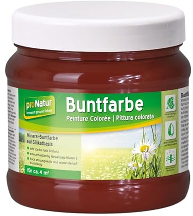 pronatur Buntfarbe Wilder Wein 750 ml | sehr starke Farb-Brillanz | frei von Lösungsmitteln, Weichmachern, Konservierungsstoffen | hoch atmungsaktiv und wasserdampfdurchlässig