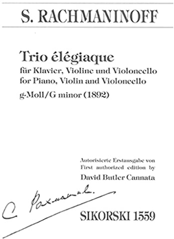 Trio ELEGIAQUE g-moll