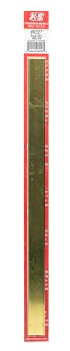 K & S Precision Metals 8227 Brass Strip, 0.094 Thick x 3/4 Wide x 12 Long, 1 Piece, Made in The USA