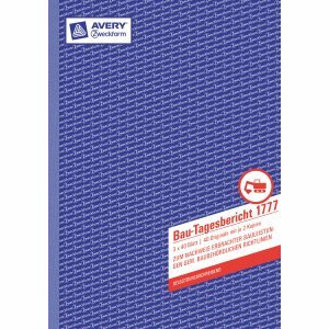 AVERY Zweckform 5 x BAU-Tagesbericht selbstdurchschreibend A4