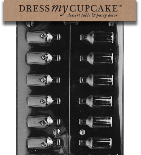 Dress My Cupcake Chocolate Candy Mold, Liquor Bottles