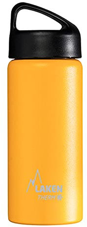 Laken Classic Botella Térmica Acero Inoxidable 18/8 y Doble Pared de Vacío, Unisex adulto, Amarillo, 500 ml